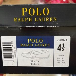 Polo black penny loafer